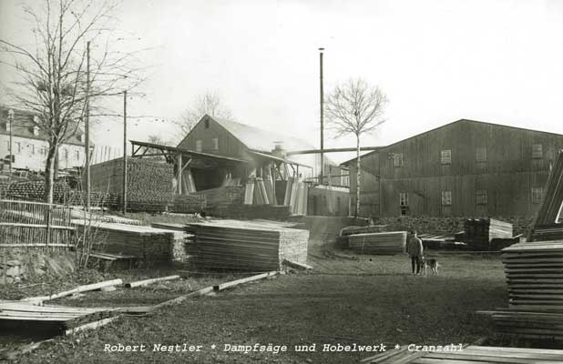 Bild 1932, die Schneidmühle
von Sehma aus gesehen.
