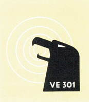 Markenzeichen des Volksempfängers 'Rufende Adler'